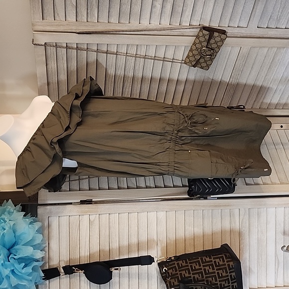 Mode International brand cargo style one shoulder dress - Picture 5 of 10